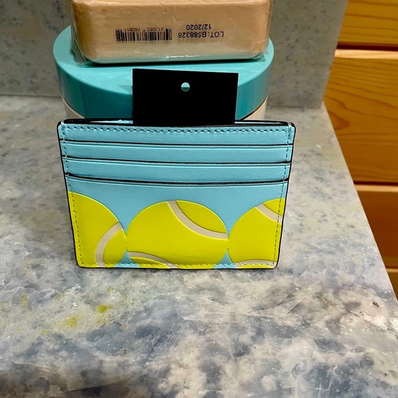 Kate Spade Grand Slam Tennis Small Slim Card Holder ~ NEW! - Picture 7 of 10